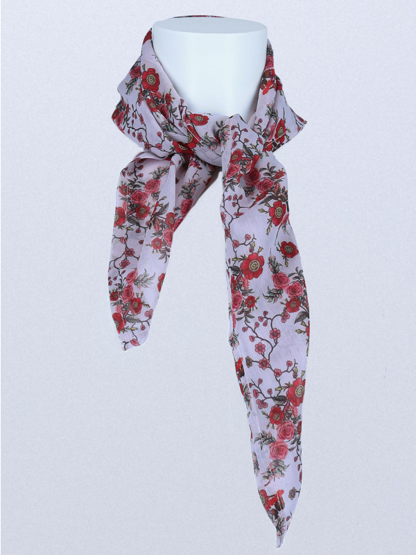 Rosa halstørkle fra Valland festdrakt i Chiffon