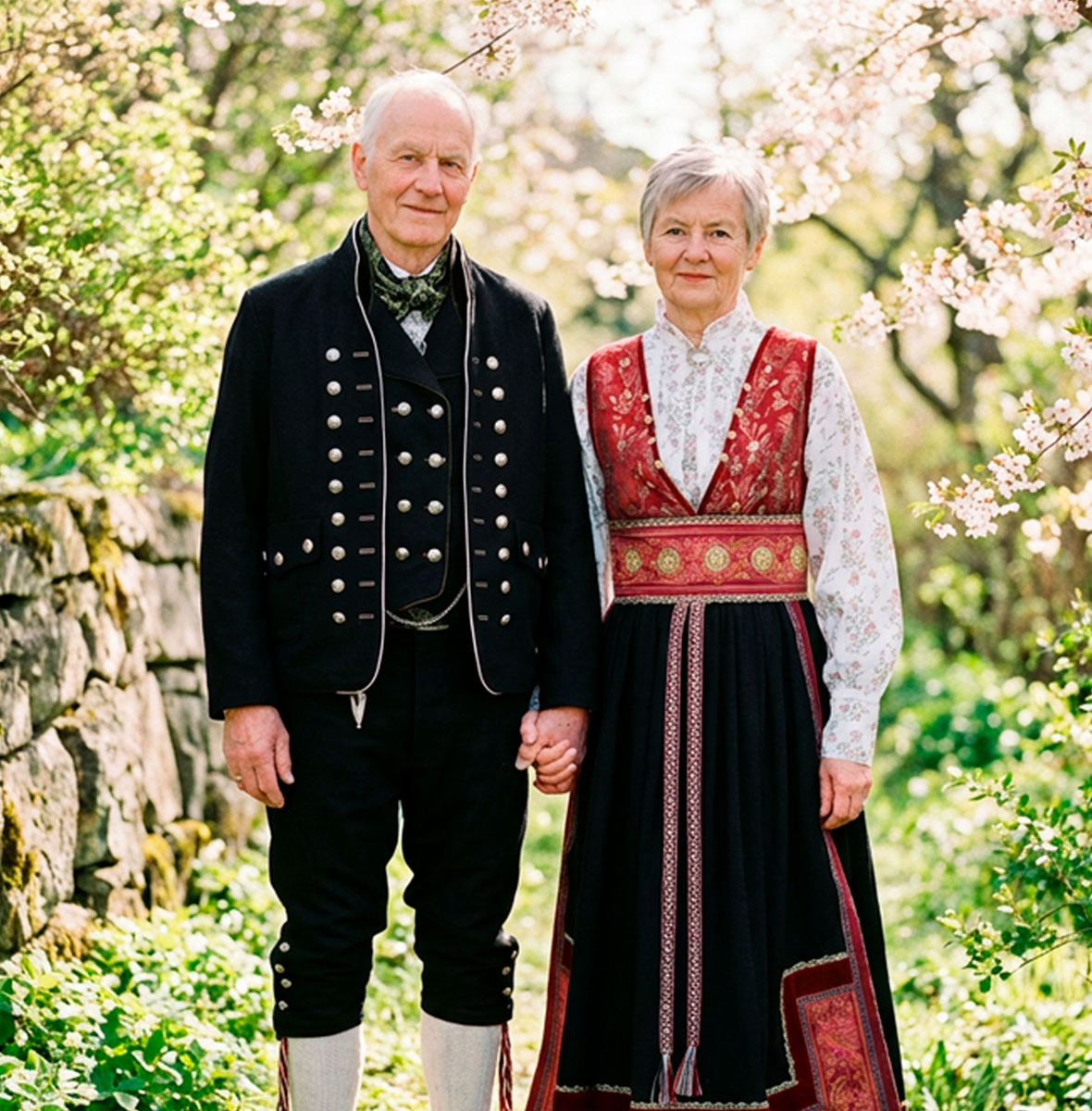 Festdrakt til gjester